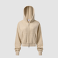 Wholesale Women’s Relaxed Zip-Up Hooded Sweatshirt – Cotton Blend