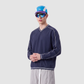 Wholesale Contrast V-Neck Drop-Shoulder Sweatshirt