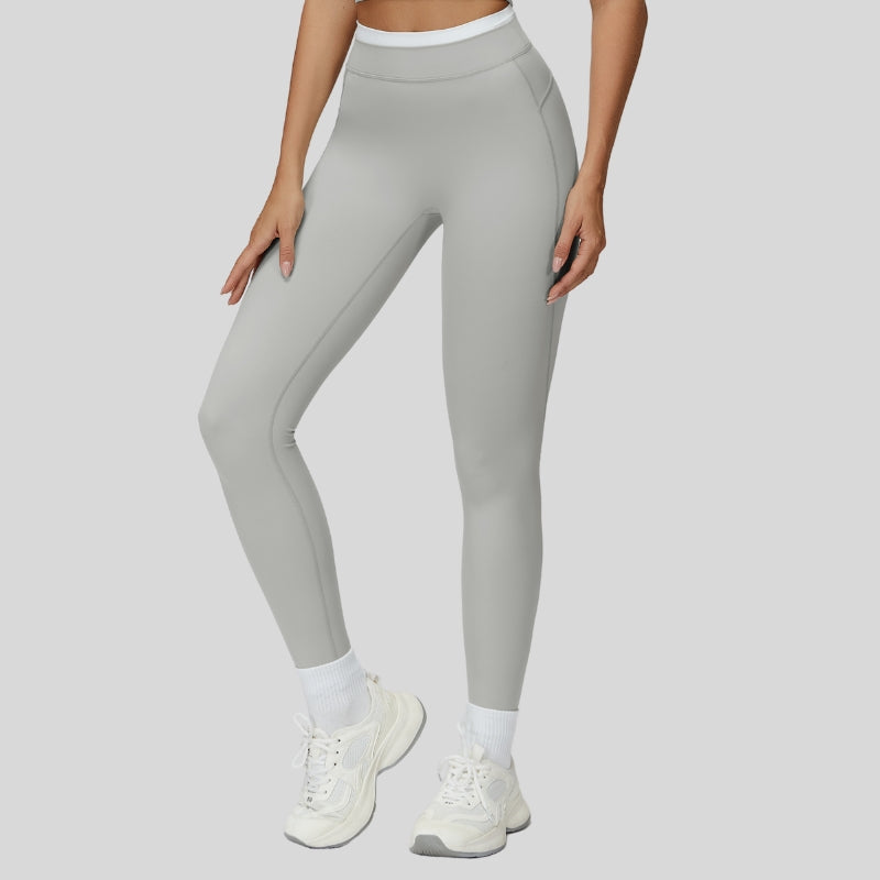 Contrast-colored sport leggings
