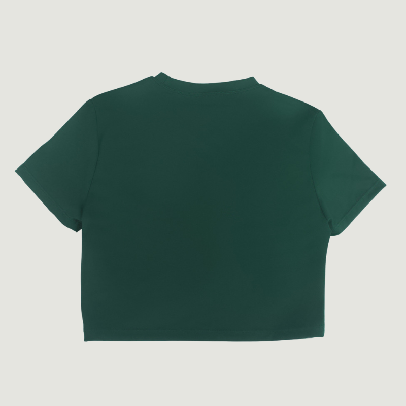 Wholesale Women's Quick-Dry Fitted Short Sleeve Crop Top – Breathable Workout Gym Activewear