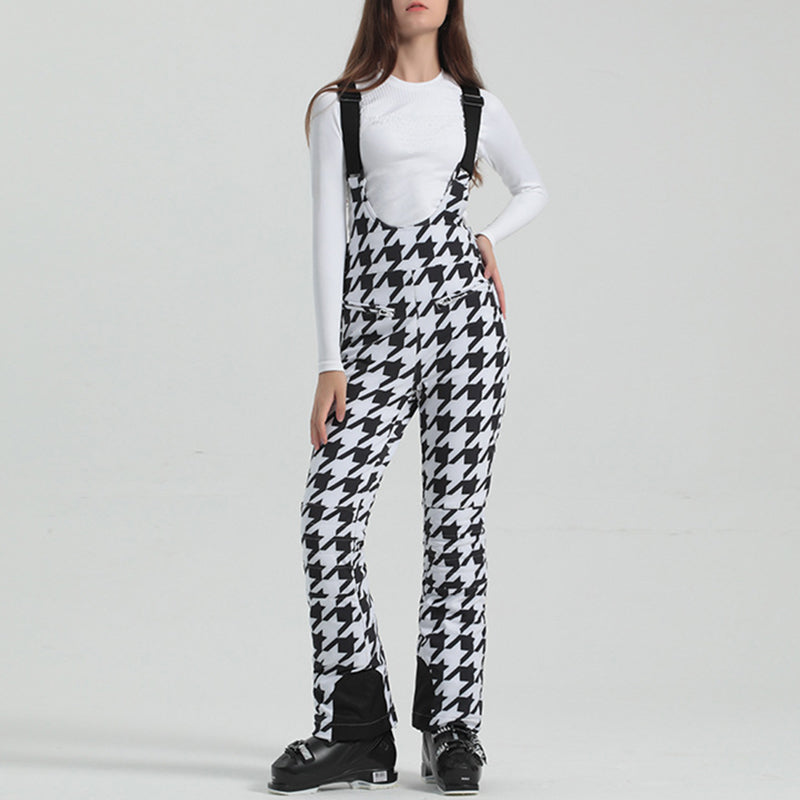 Women's Adjustable Elastic Suspender Ski Pants