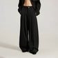 Wide-leg casual pants