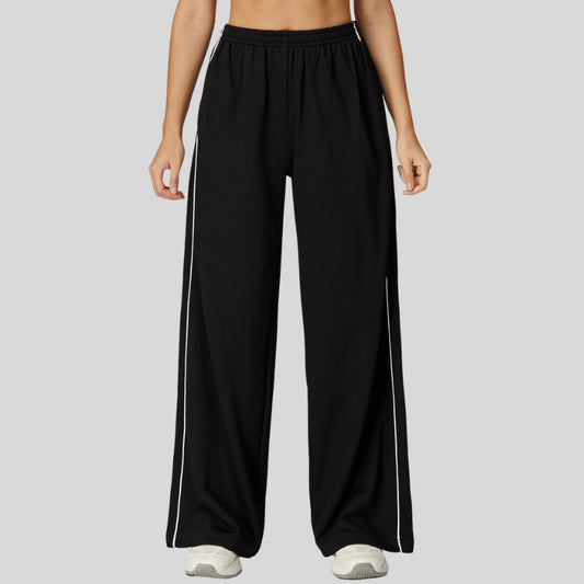 Wholesale Loose-fitting striped color-blocked sweatpants | Wonderxfans bulk activewear