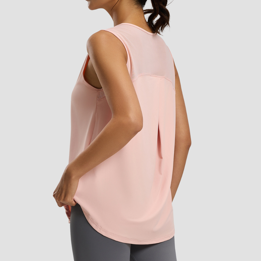 Wholesale Women's Loose Mesh Back Quick-Dry Yoga Tank Top