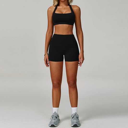 Wholesale Halter Sports Bra + High-waisted | Wonderxfans bulk activewear