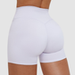 Wholesale solid color high-waisted tight shorts