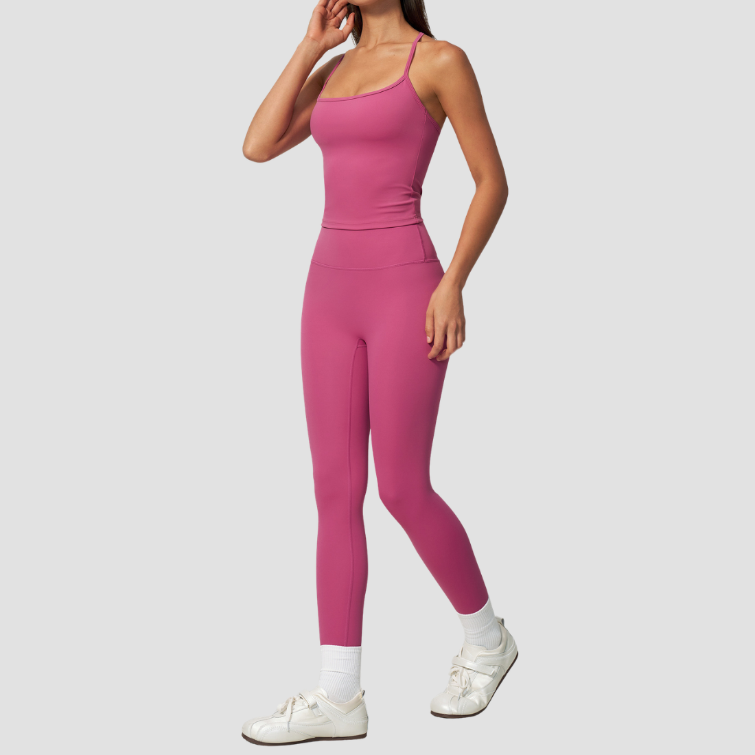 Wholesale 2-Piece Yoga Set – Camisole & Leggings Fitness Outfit