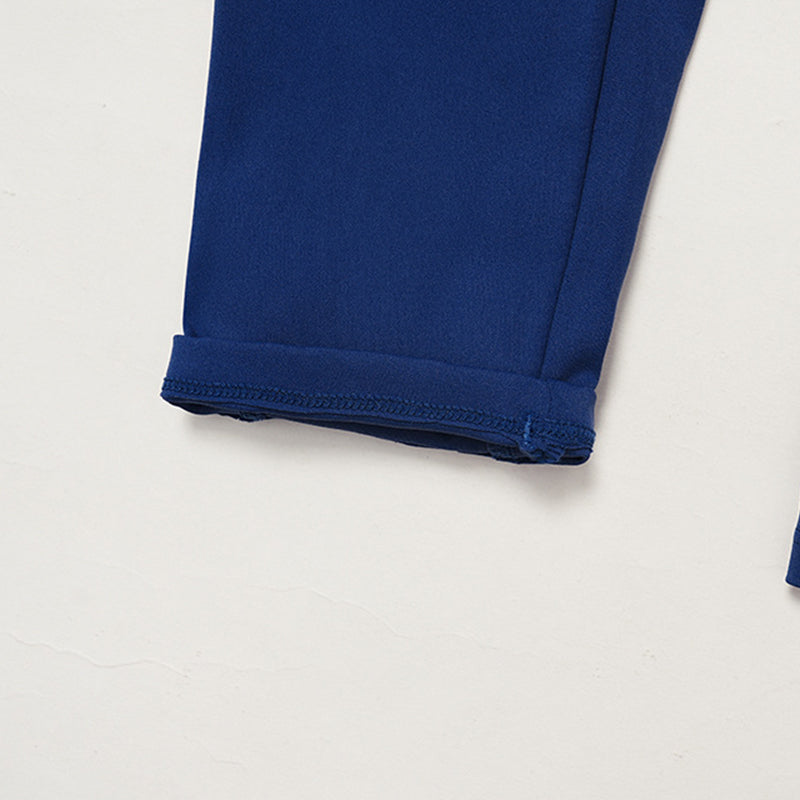 round-neck short sleeve sports crop top+high-waisted leggings set