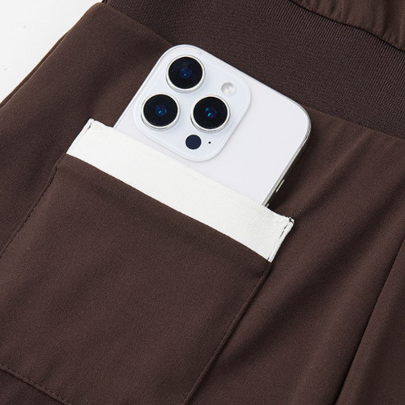 contrasting color Short Sleeve polo shirt tennis Jumpsuit with pockets