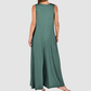 Wholesale Women's Casual Pocket loungewear Maxi skirt – Sleeveless Milk Silk Wide Leg Romper