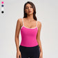 Wholesale contrasting color open-back tank tops