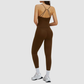 Wholesale thin-strap sports tank top + leggings 2-piece set