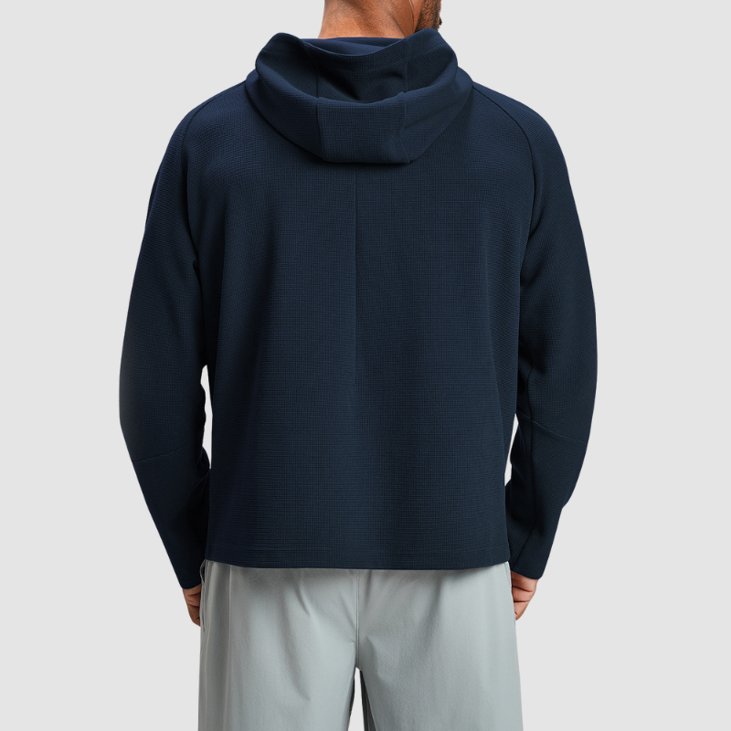 Wholesale Men Anti-static Hooded Zip-up Sports Jacket