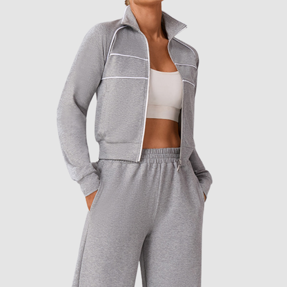 Wholesale color-blocked turtleneck sweatshirts