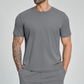Wholesale Men's Drop-Shoulder Round-Neck Athletic T-Shirt – Breathable Workout Tee
