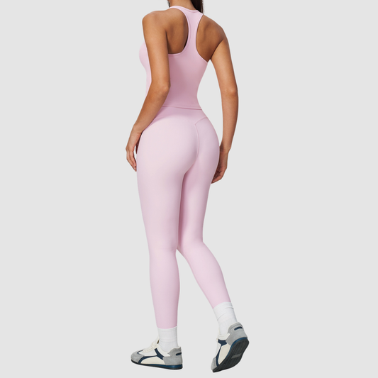 Wholesale Women's Nylon Spandex Pilates Set – Tank & Leggings