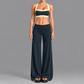 Women's Activewear Padded Sports Bra & High-Waist Long Pants Yoga Set