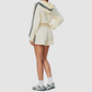 Wholesale Women's Zip Up Hoodie and Short Sweatpants Set