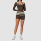 Wholesale Women's Long-Sleeve + Shorts Yoga Fitness Set