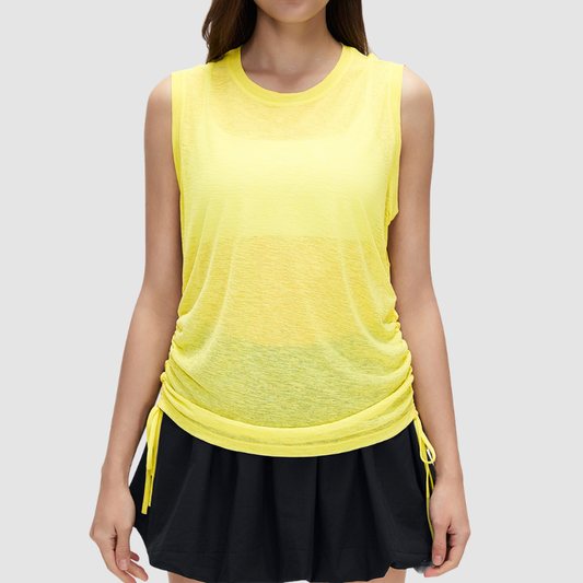 Wholesale round-neck lightweight breathable sleeveless sports vest