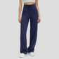 Wholesale Women's High-Waist Flowy Wide-Leg Pants – Drawstring Waist Relaxed Pilates Yoga Trousers