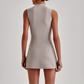 Wholesale Naked-Feel Yoga Set – Sleeveless Crop Top & High-Waist Shorts 2-Piece Activewear