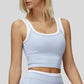 Two-piece contrasting sports tank top