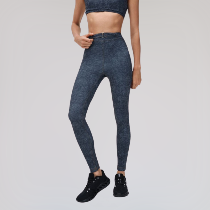 Wholesale denim-style high-waisted leggings