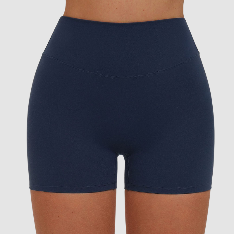 Wholesale solid color high-waisted tight shorts