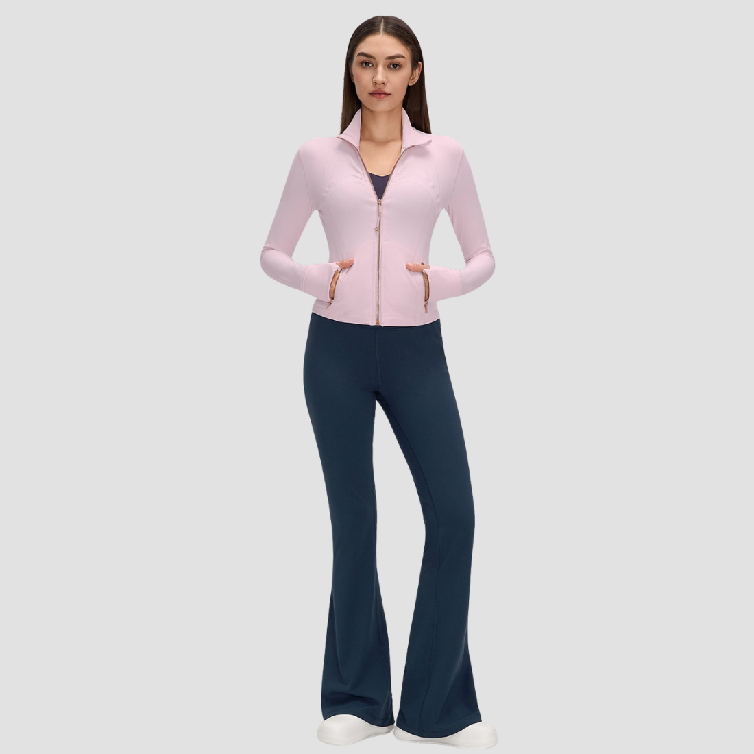 Wholesale Women's Stand-Collar Zip sports cycling Jacket
