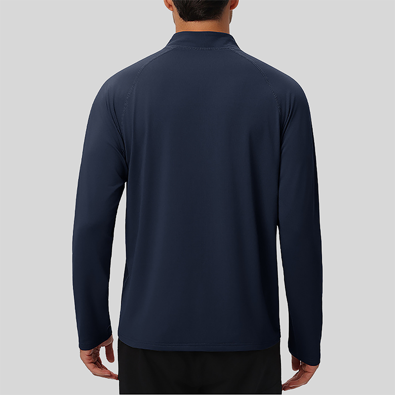 Men's Half-Zip Athletic Long Sleeve Lightweight Thermal Outdoor Top