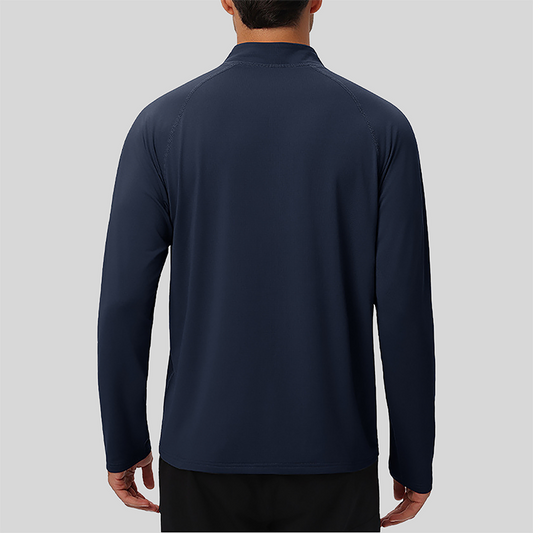 Men's Half-Zip Athletic Long Sleeve Lightweight Thermal Outdoor Top