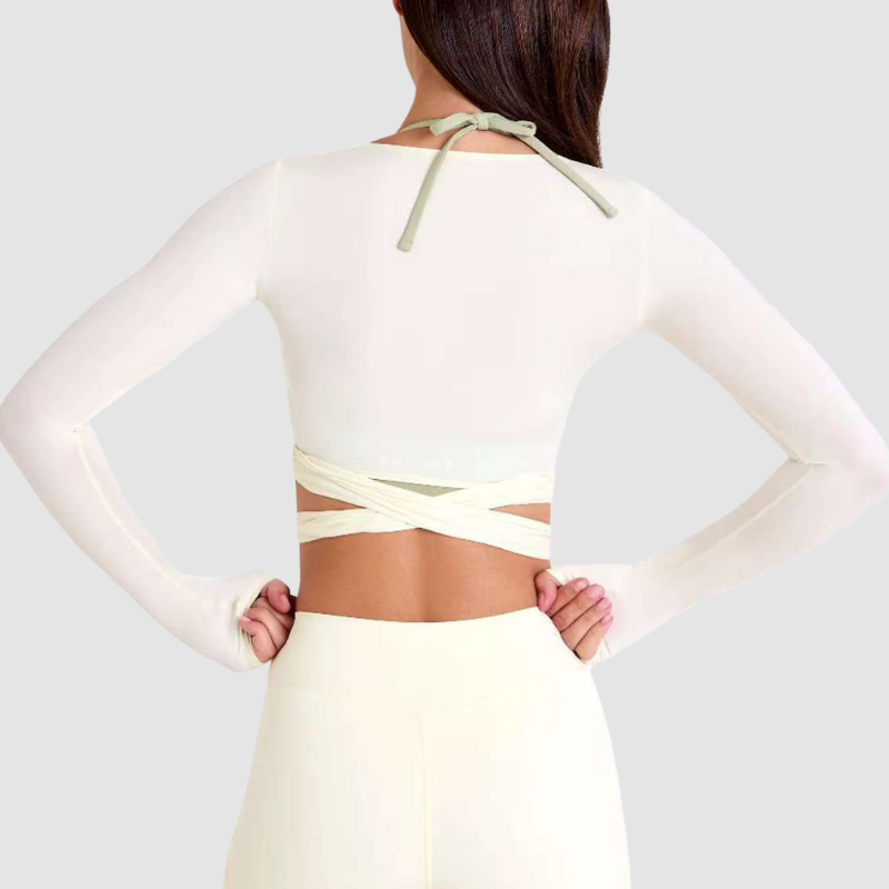 Wholesale High Elasticity Long Sleeve Yoga Top