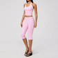 Wholesale Women's Cream-Feel Fleece Sleeveless Vest & High waisted cropped pants Set