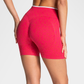 Wholesale Women's Seamless Leopard Print High-Waist Yoga Shorts
