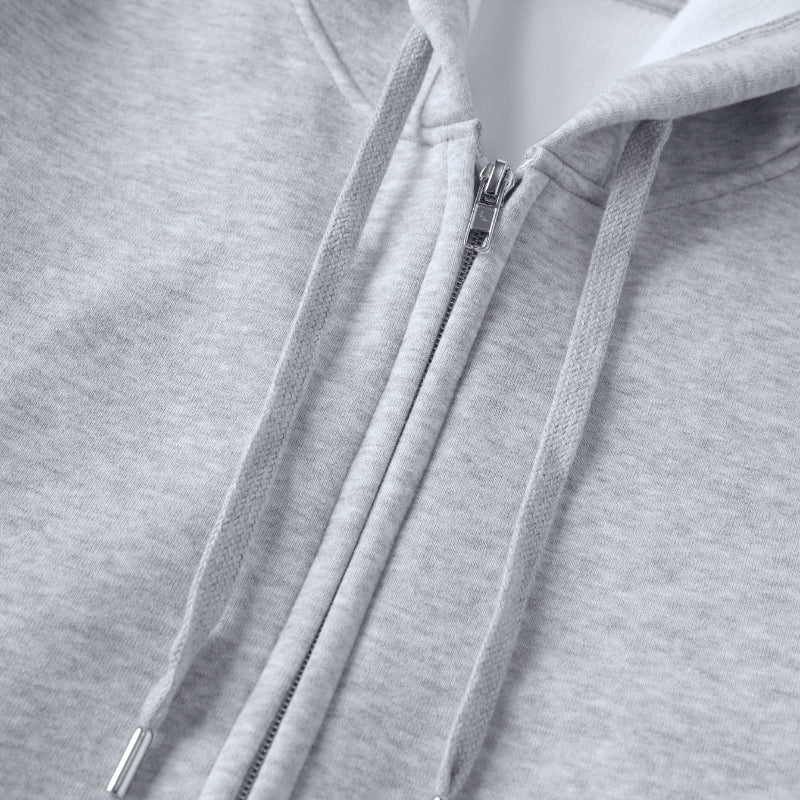 Brushed Fleece Zip Hoodie