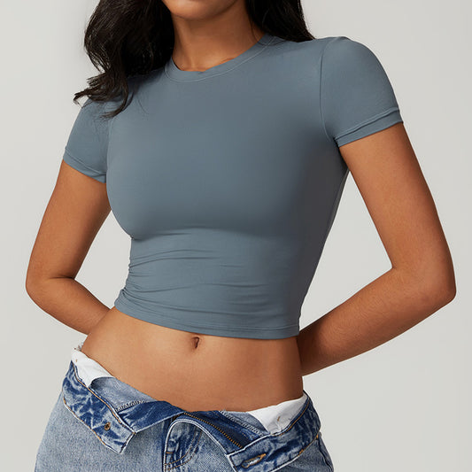 Wholesale Quick-drying skinny athletic short-sleeved tops | Wonderxfans bulk activewear