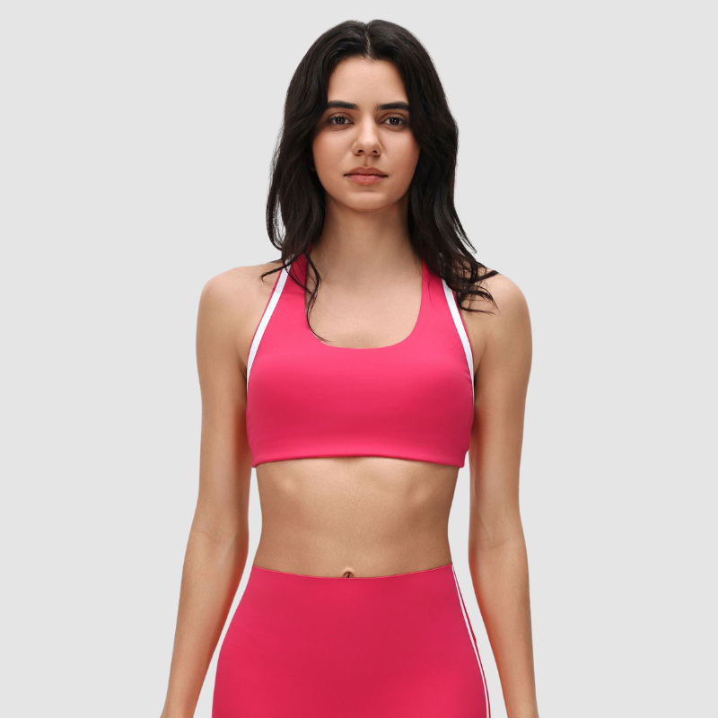 Wholesale color-blocked sports yoga bras