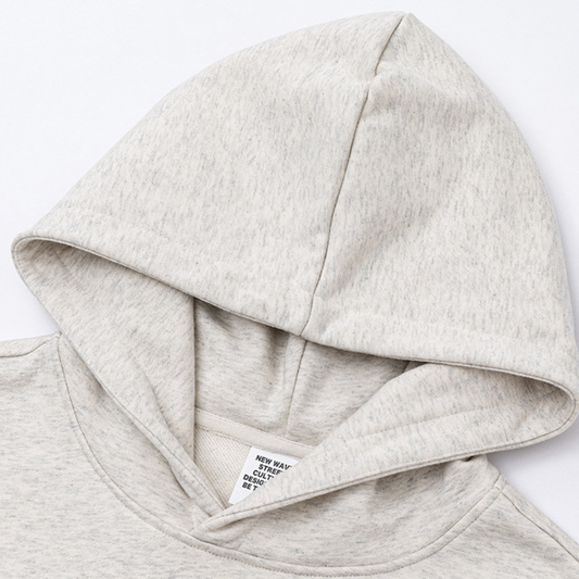 Wholesale Women’s Cropped Hooded Pullover – Relaxed Drop-Shoulder Sweatshirt