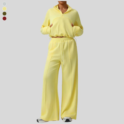 Wholesale Thick half-zip sweatshirt + drawstring | Wonderxfans bulk activewear