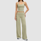 Wholesale Racerback Tank Top + Loose Wide-Leg Pants