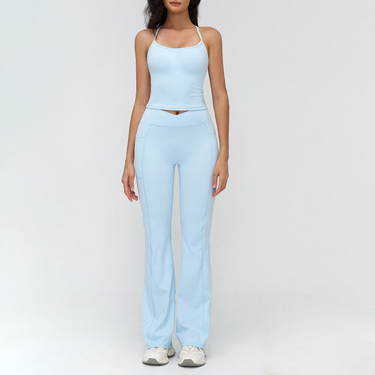 Wholesale Racerback tank top + Flared | Wonderxfans bulk activewear