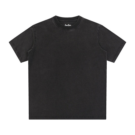 Vintage Fitness Round neck Short Sleeved T-shirts