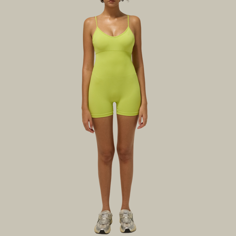 Women’s padded crossover strap bodysuit