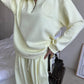 Loose Casual long sleeve Sweatshirt+ Casual Sweatpant 2-piece set