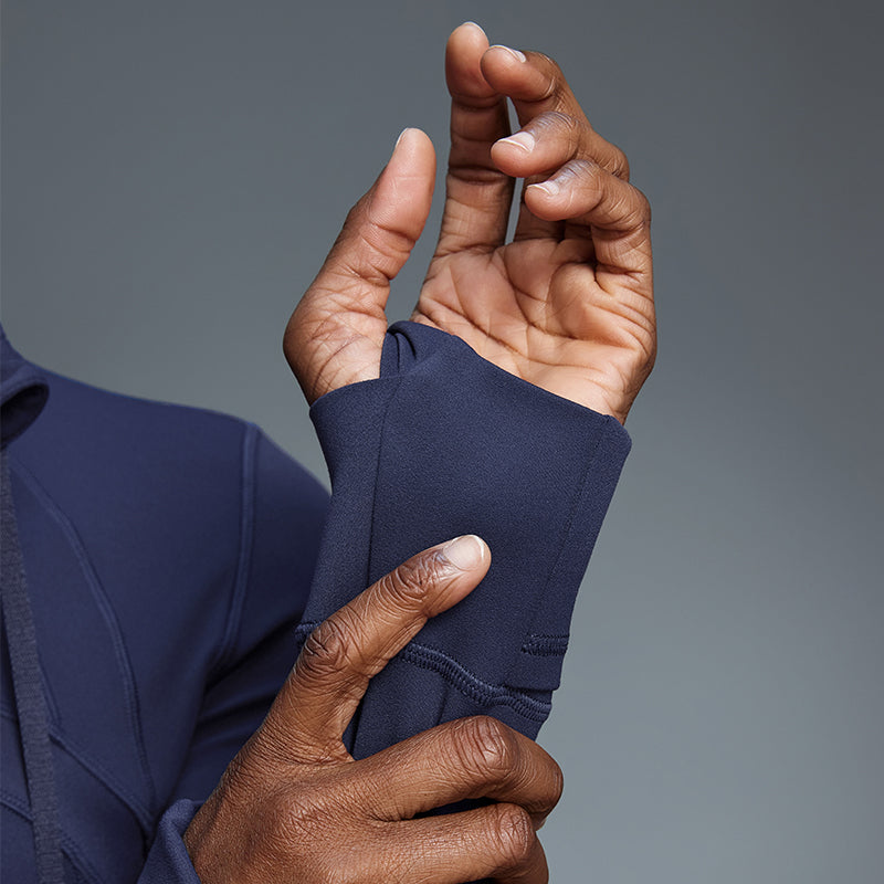 Women's yoga hooded cardigan long sleeve sports jacket