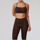 Wholesale leopard print sports bra + leggings