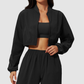 Wholesale Women's UPF50+ Sun-Protection Cropped Zip-Up Jacket – Cool-Touch Stand Collar Athletic Jacket