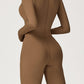 Snug-Fit Long Sleeve Jumpsuit