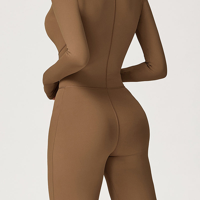 Snug-Fit Long Sleeve Jumpsuit